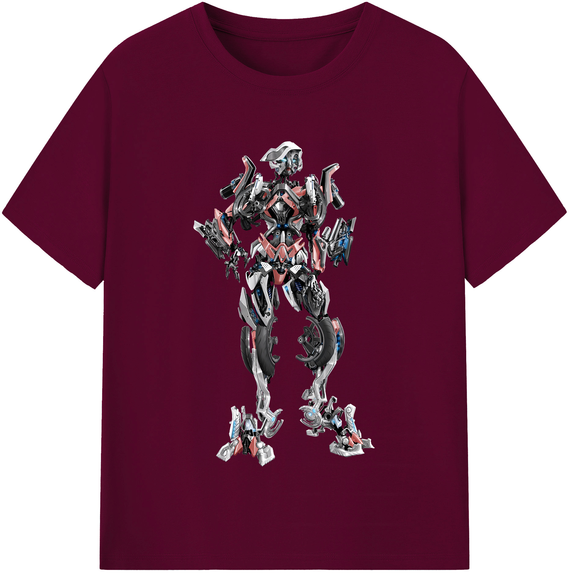 （画像用） Transformers トランスフォーマー レディースカジュアルプリントTシャツ（綿100％）